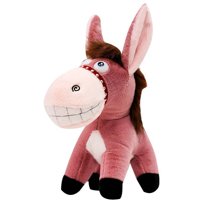 pink donkey stuffed animal