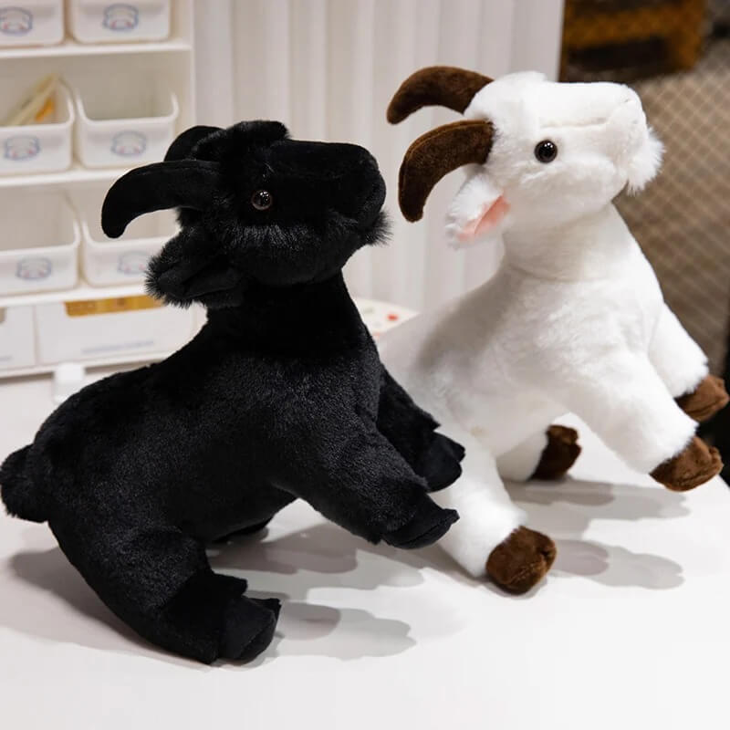 Black and white goat stuffed animal​s