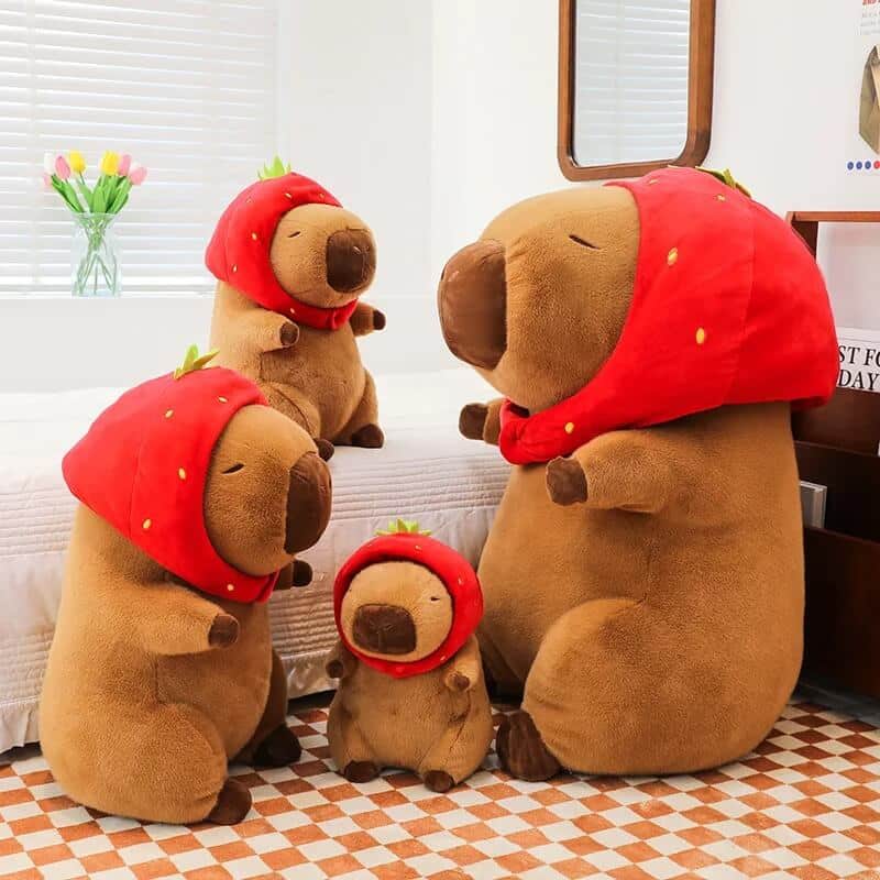 Strawberry Capybara Plush​