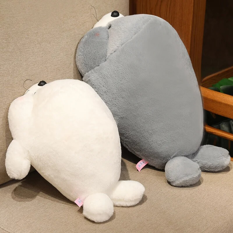 fluffy seal plushie