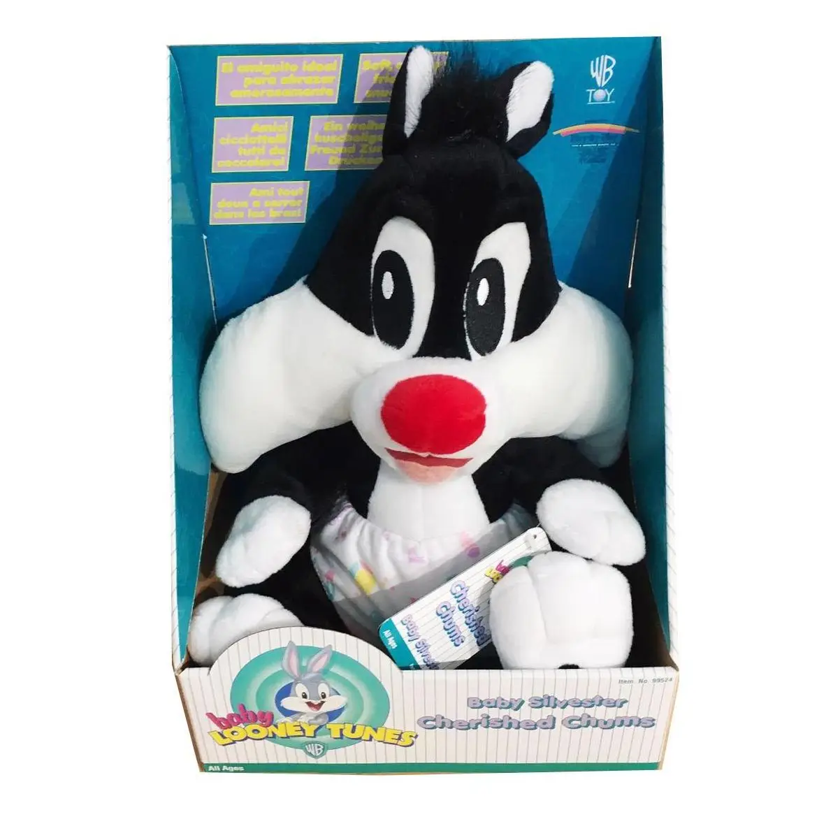 🐱💙 𝐁𝐀𝐁𝐘 𝐒𝐘𝐋𝐕𝐄𝐒𝐓𝐄𝐑 • 𝟑𝟎𝐂𝐌 𝐏𝐋𝐔𝐒𝐇 🎁 𝐋𝐎𝐎𝐍𝐄𝐘 𝐓𝐔𝐍𝐄𝐒 • 𝐆𝐈𝐅𝐓 𝐁𝐎𝐗