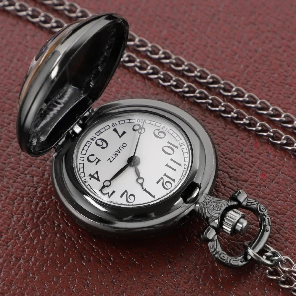 Alternative view of Reloj de Bolsillo con Diseño de Personajes de Anime, Esfera Árabe, Collar Vintage, Reloj Colgante para Hombre y Mujer, Cadena, Regalo, Relojes de Bolsillo