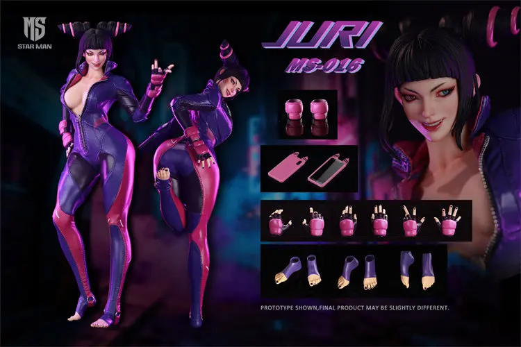 Alternative view of STAR MAN Juri Han MS-016 1/6 Action Figure – Anime Warrior Collectible Model for Desk Display