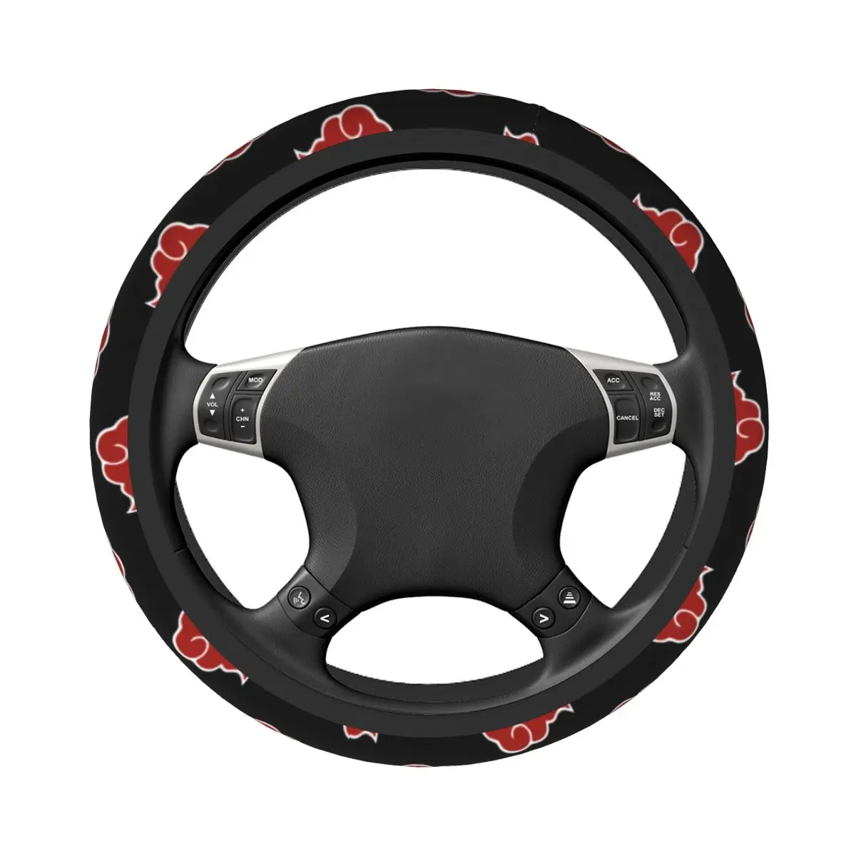 Alternative view of Akatsuki Steering Wheel Cover – 38cm Universal Anime Car Accessory