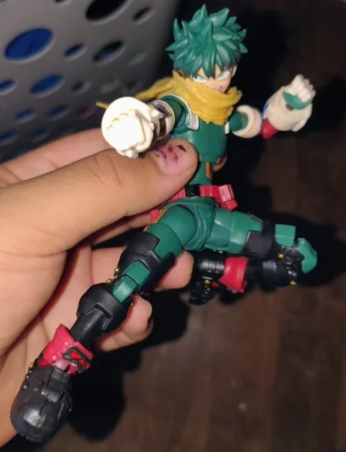 Alternative view of 🦸⚡ 𝑴𝒀 𝑯𝑬𝑹𝑶 𝑨𝑪𝑨𝑫𝑬𝑴𝑰𝑨 × 𝑺𝑯𝑭 🔥 | Izuku Midoriya DEKU & Katsuki Bakugo | Figuras de Acción Articuladas 15 cm | Coleccionables Anime