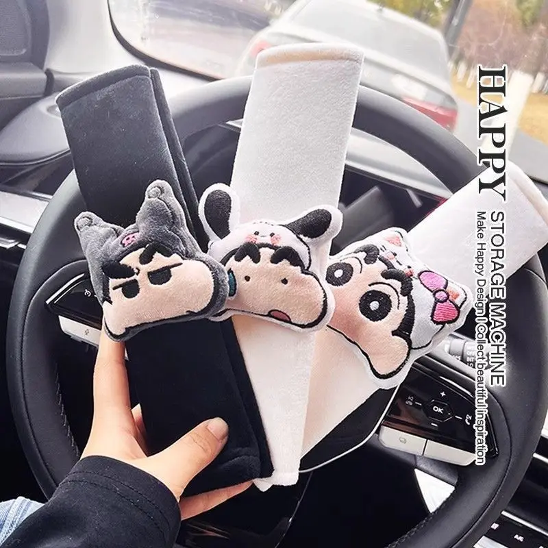 Shin Chan Seat Belt Shoulder Cover – Cute Cartoon Car Accessory