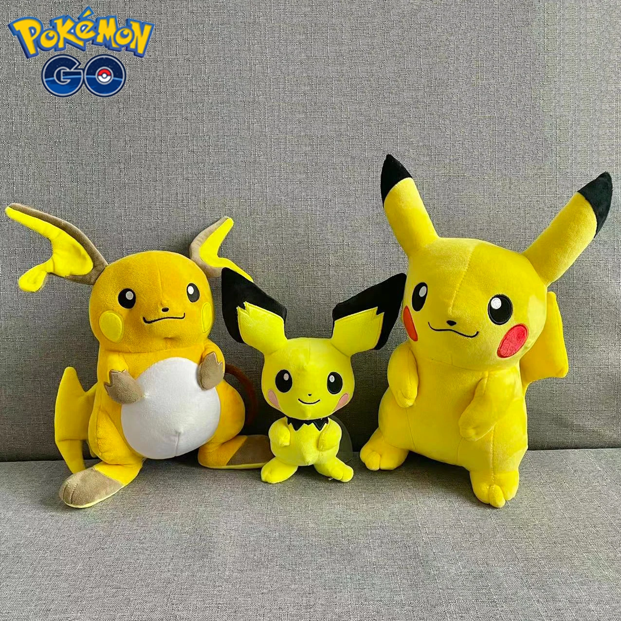 Alternative view of Pichu Pikachu Raichu Plush Toy