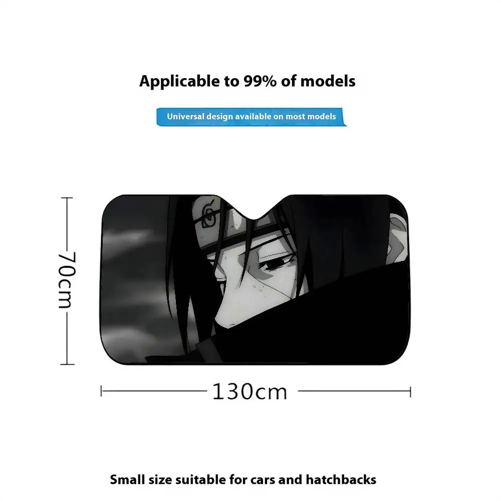 Alternative view of Naruto Windshield Sunshade – Anime Car Front Window Sun Protection