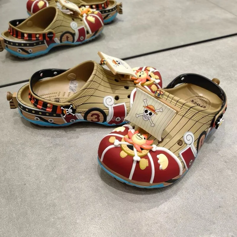 🏴‍☠️ 𝑶𝑵𝑬 𝑷𝑰𝑬𝑪𝑬 × 𝑨𝑵𝑰𝑴𝑬 🩴 | Pantuflas de Casa Antideslizantes | Luffy, Chopper, Zoro, Playa, Viajes y Exteriores