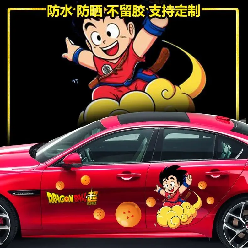 Alternative view of Car Sticker Decoration Car Clothing DIY Sticker Son Goku Vegeta Super Saiyan Waterproof Sun Protection Car Sticker