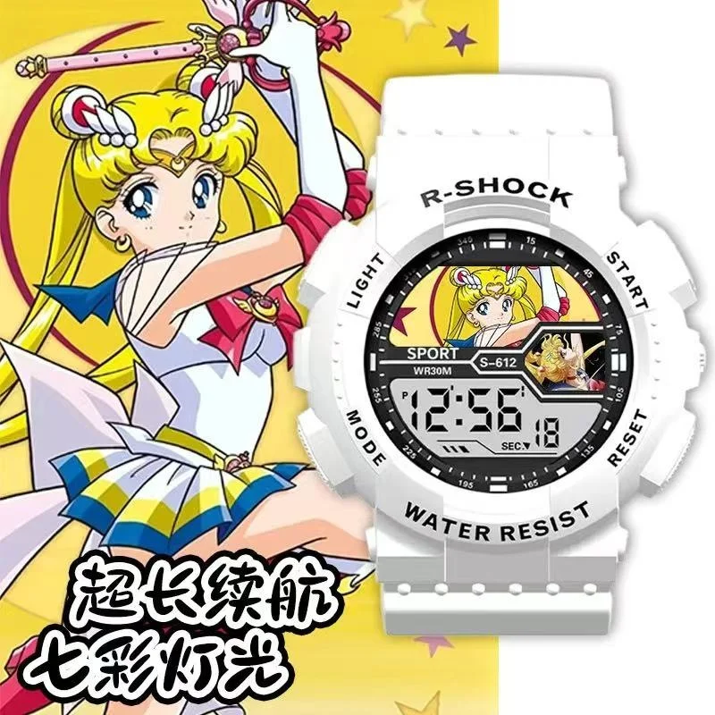 🌙⌚ 𝐒𝐀𝐈𝐋𝐎𝐑 𝐌𝐎𝐎𝐍 𝐀𝐍𝐈𝐌𝐄 𝐃𝐈𝐆𝐈𝐓𝐀𝐋 𝐖𝐀𝐓𝐂𝐇