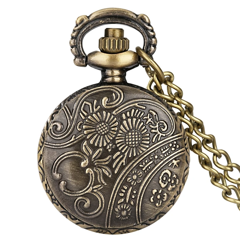 Alternative view of Vintage Jack Skull Pocket Watch – Punk Steampunk Quartz Pendant Necklace with Chain for Kids & Girls