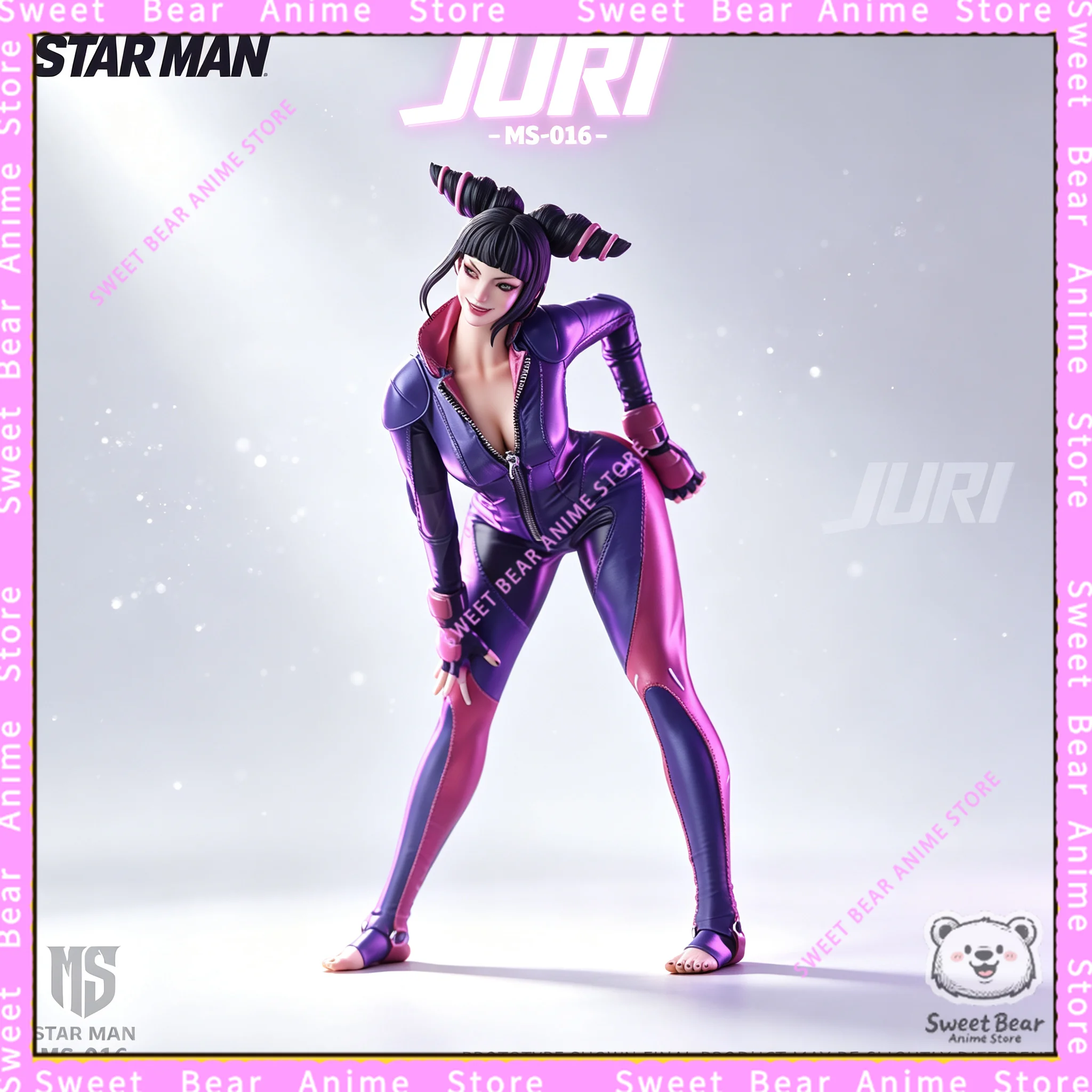 STAR MAN Juri Han MS-016 1/6 Action Figure – Anime Warrior Collectible Model for Desk Display