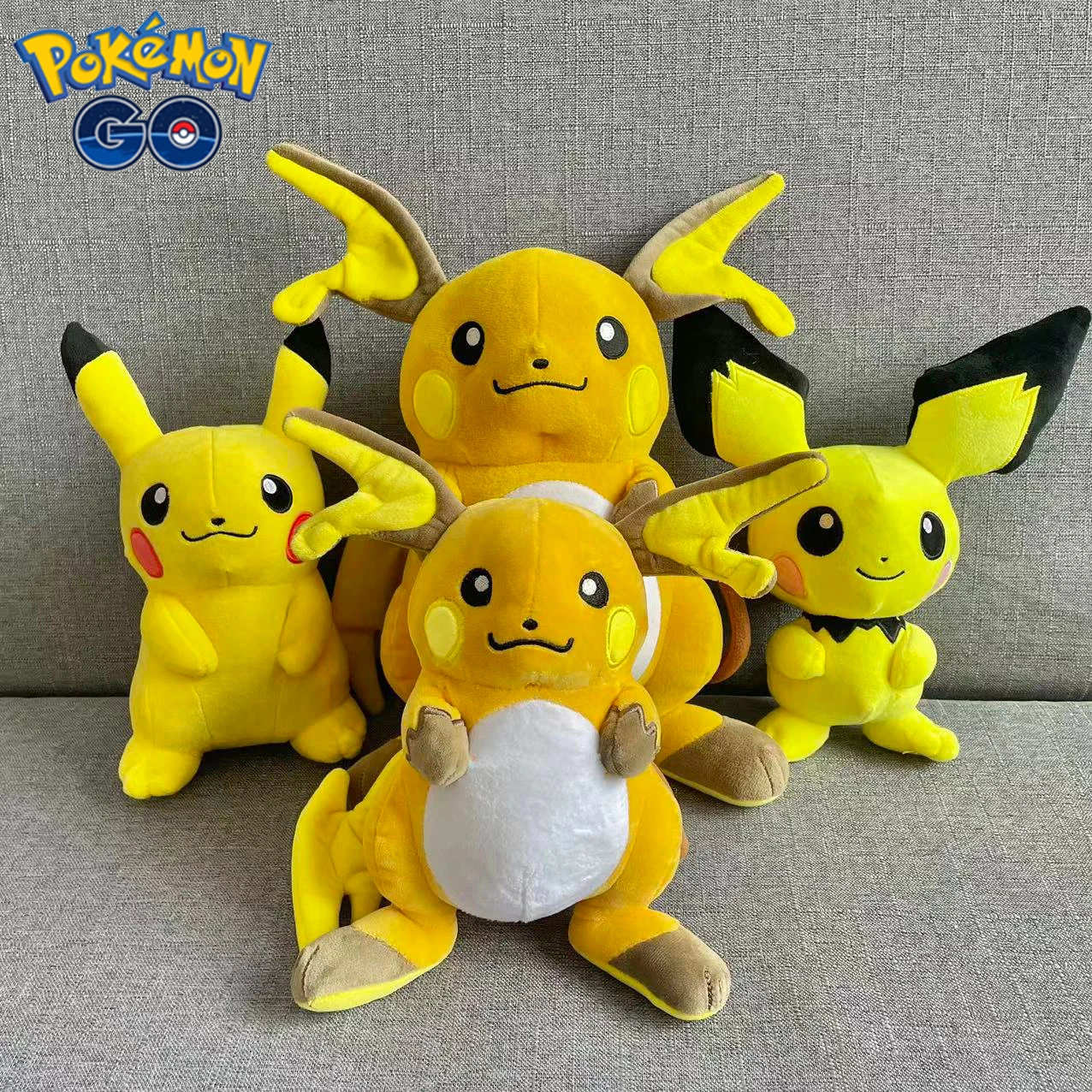 Pichu, Pikachu & Raichu Plush Toy | Cute Pokémon Gift