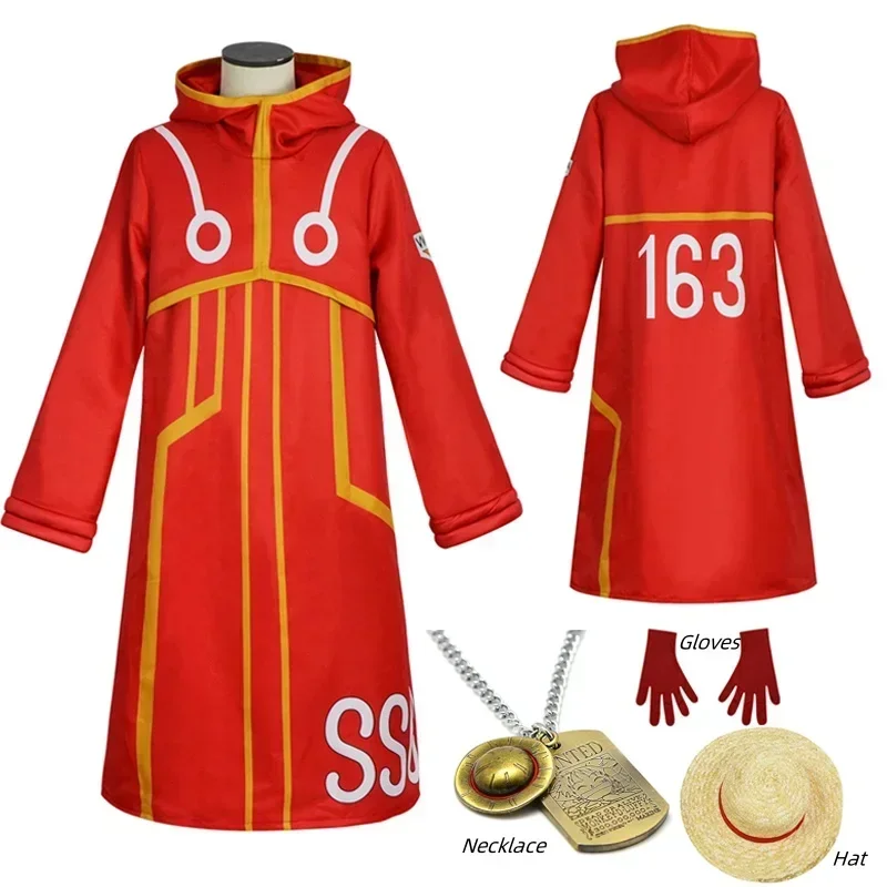 Alternative view of Luffy Egghead Island Cosplay Costume Robe Jacket & Hat