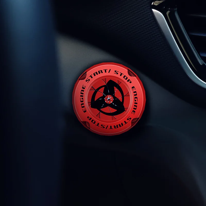 Alternative view of Naruto Ignition Switch Cover – Sharingan One-Click Start Car Decoration
