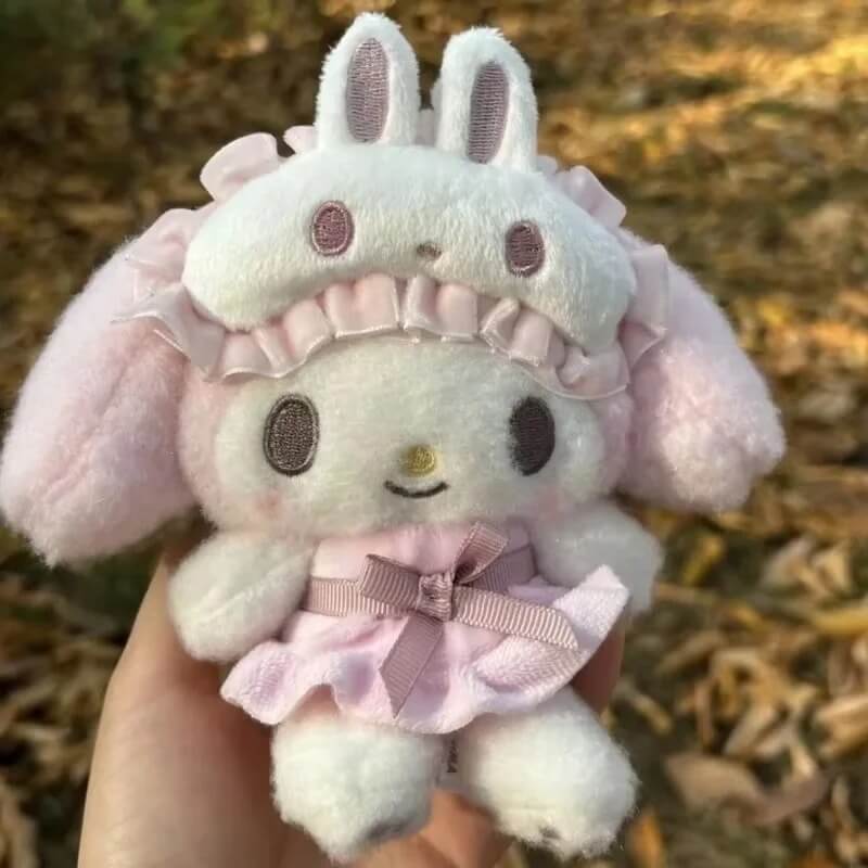 Alternative view of Super Cute My Melody Pajama Eye Mask Plush Keychain