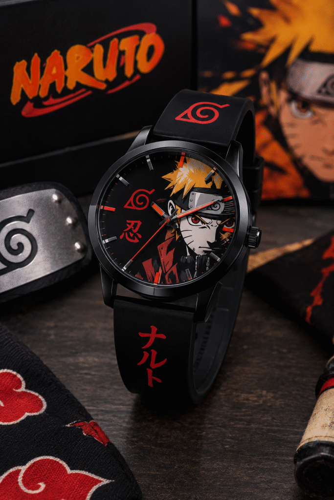 Reloj Naruto en primer plano