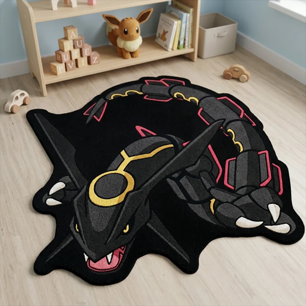 Pokémon Rayquaza Doormat – 3D Printed Dragon Cartoon Floor Rug