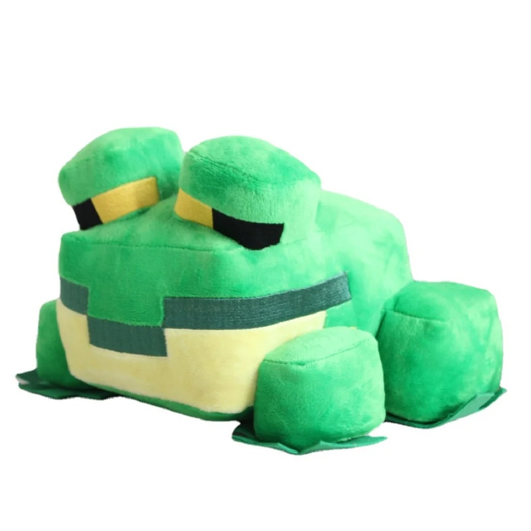 Cute Pixel Frog Plush Toy – Soft Stuffed Animal for Gaming Fans