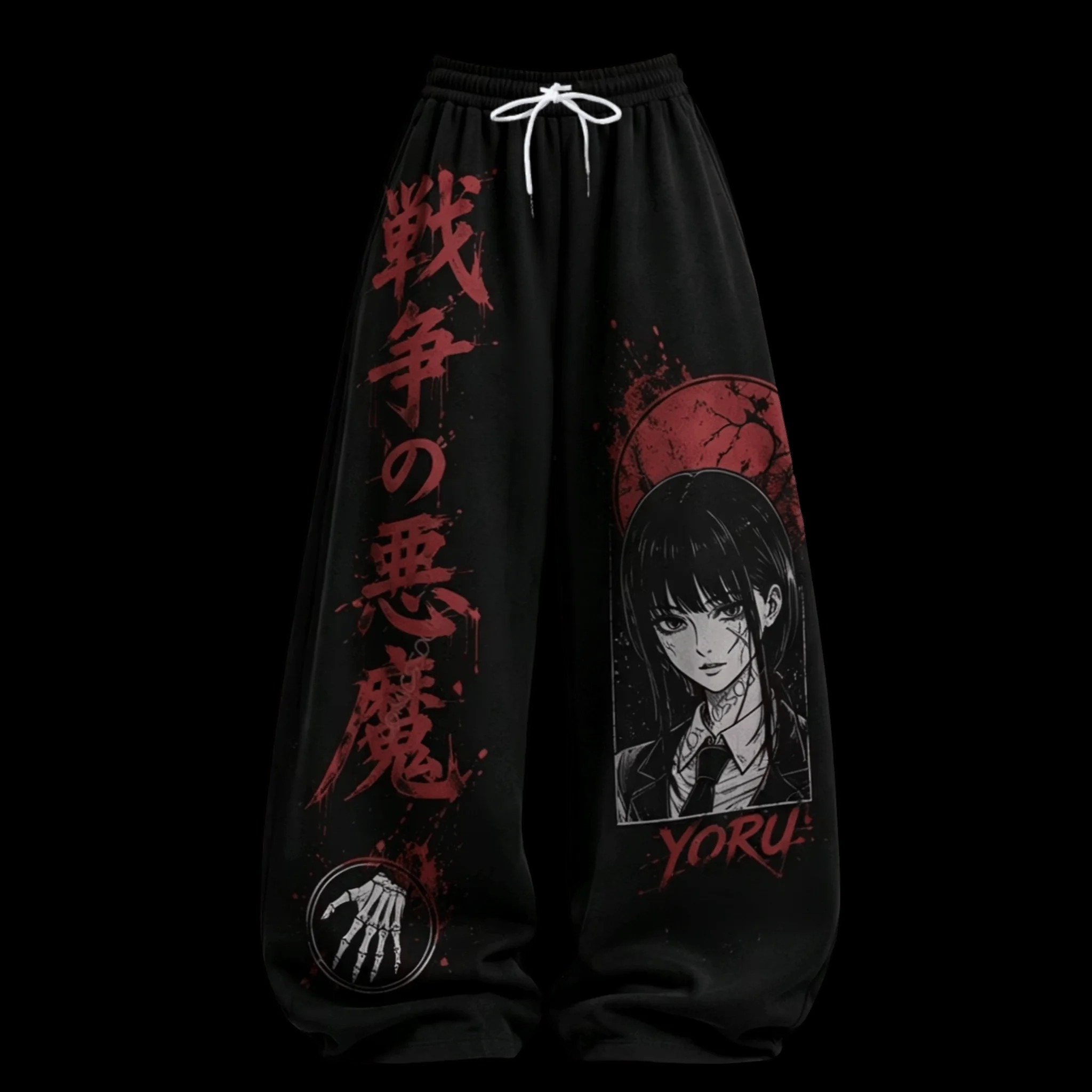 Chainsaw Man Makima Wide Leg Pants – Japanese Anime Unisex Casual Streetwear