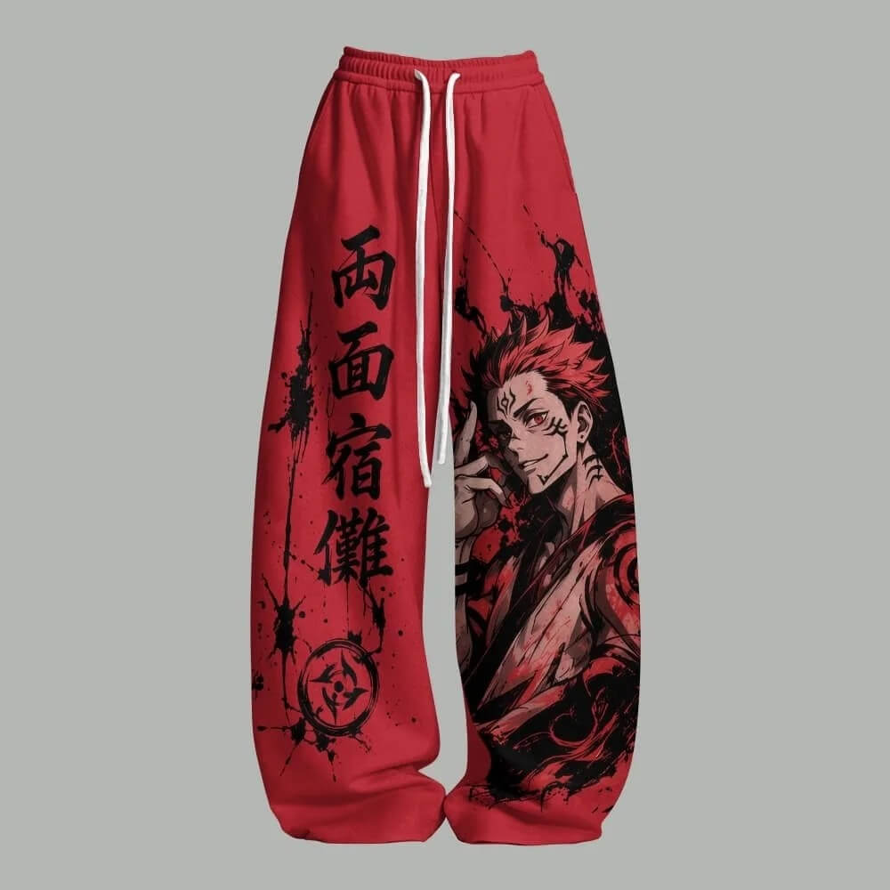 Jujutsu Kaisen Sukuna Graphic Pants – Japanese Anime Unisex
